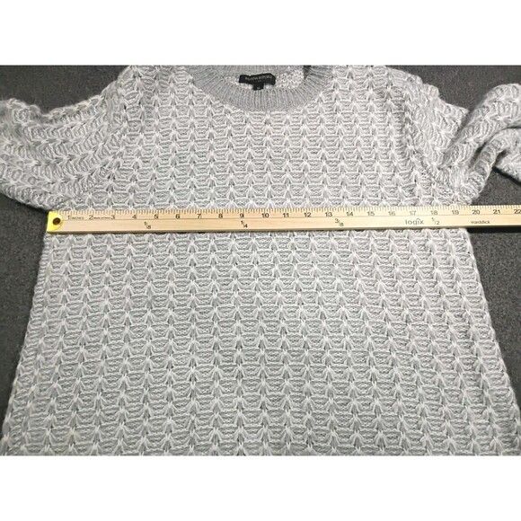 Banana Republic  Women's Cable Knit Sweater Medium Gray Classic Style - Picture 6 of 12